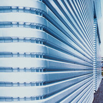 curved trapezoidal profiled sheet metal facade cladding GROKO ALUFORM