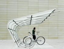 cycle stand with shelter for public spaces SPOKES  Duo-Gard