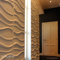 decorative eco-friendly wall panel in recycled cellulose fiber WAVES WALLART