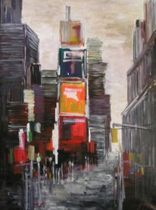 decorative painting (hand made) TIMES SQUARE 1 SAMI SADER