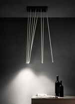design aluminium ceiling lamp ALVALINE: PELED by Antoni Arola Viabizzuno