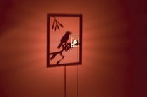 design aluminium floor lamp SHINING IMAGE 1 BIRD by Dennis Thies & Michael R&ouml;sing ABSOLUT LIGHTING