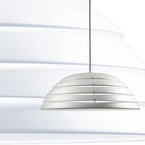 design aluminium pendant lamp CUPOLONE cod.1889 by Elio Martinelli , 1990 Martinelli Luce Spa
