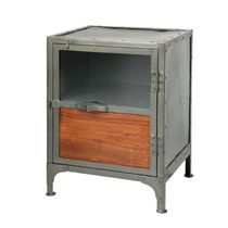 design bed-side table : industrial style WOOD BED  metafor-design.com