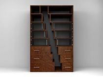 design bookcase in certified solid wood (FSC-certified) STAGGER SIDD