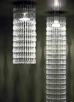 design ceiling lamp (methacrylate) ALVALINE: GOCCE COLONNA by Marcello Chiarenza Viabizzuno