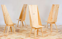 design chair in reclaimed wood WASTE NOT WANT studiomama