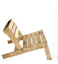 design chair in reclaimed wood PALLET CHAIR LO studiomama