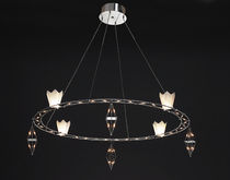 design chandelier (halogen) CROWN SILVIA by Bernhard Bartel Ruhrform