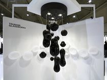 design chandelier (blown glass, handmade) HYPERVOXEL TSUNAMI GLASSWORKS