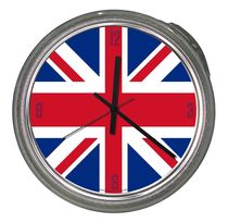 design clock UNION JACK Pacific Art Design