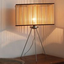 design desk lamp in solid non treated wood CUBOID Tom Raffield