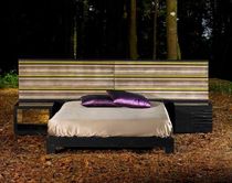 design double bed with integrated bed-side table DEEP : D-50 OPOSTOS - PLURAL BRAND SINGULAR OPTION