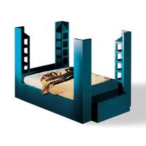 design double bed with shelf QUARTETTO by Franco Purini MIRABILI Arte d'Abitare