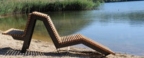 design double garden sun lounger VICEVERSA 2 by marco Dellai mauropedergnana