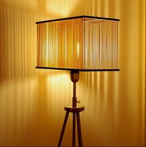 design floor lamp in certified wood (Eco-label FSC) CUBOID Tom Raffield