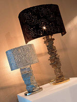 design leather table lamp LOR&Egrave; by F/LAB Fiorentino