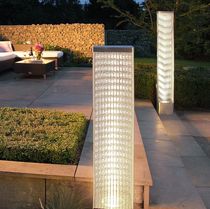 design metal floor lamp (exterior) LUMENISK  raguhner metall gewebe manufaktur