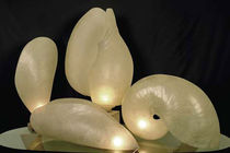 design mother of pearl table lamp NAUTILO. COZZA, LIMNEA by Marika Carniti Bollea MIRABILI Arte d'Abitare