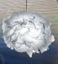 design pendant lamp in recycled material MO Les Fourmis Bleues