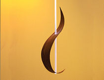 design pendant lamp in wood VINO LEAF FIBERSTARS