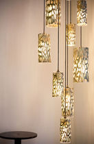 design pendant lamp (blown glass) INSTALLATION by John Pomp Triode Design