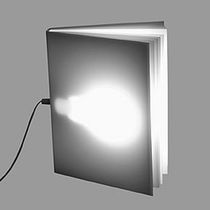 design plastic table lamp BOOK LIGHT TL VW 96 by Vincenz Warnke Tecnolumen