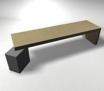 design public bench in concrete WS-129 Wausau Select