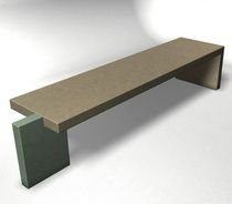 design public bench in concrete WS-128 Wausau Select