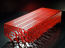 design public bench in metal INTERFERENCE by Alexandre Moronnoz Outdoorz Gallery