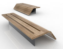 design public bench in wood and metal FLY LAB23
