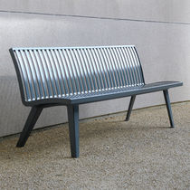design public bench in metal MONTREAL M&Eacute;TAL AREA