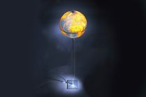 design PVC floor lamp GLOBE by Michael R&ouml;sing ABSOLUT LIGHTING