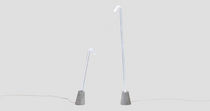 design PVC floor lamp POLE by Paul Cocksedge Established and sons