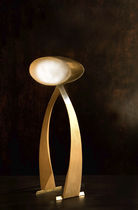 design table lamp in wood .L'OEIL (TABLE) Wood & Light by Omar Sherzad