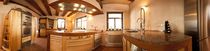 design wood veneer kitchen (with curved island) Solid Pfister M&ouml;belwerkstatt