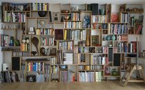 design wooden bookcase (re-usable materials) BOOKSHELF studiomama