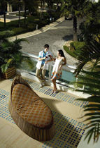 designer garden daybed (teak)  Outdoor Comforts