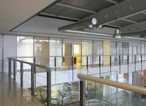 double glass removable partition with integrated blinds UR-902 URMOBILE