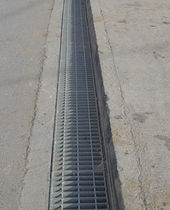 drain channel with grating for public spaces HEAVY DUTY ASCO