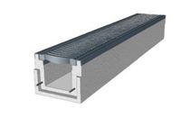 drain channel with grating  RHEBAU GmbH