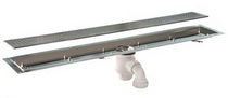 drain channel with grating SHOWER CHANNELS Aco Building Drainage