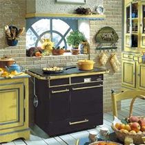 dual fuel traditional range cooker (wood burning, wood pellet) CHATELAINE GODIN