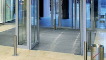 dust control entrance mat for commercial building TOP CLEAN TREND&reg; WITH CASSETTE BRUSH Geggus EMC
