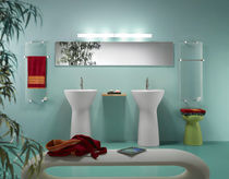 electric towel radiator in glass  Thermoglance