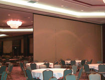 electrically operated glass mobile partition MODEL 3050 KWIK-WALL Company