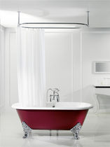 enameled cast iron bath-tub on legs JASMIN  BLEU PROVENCE