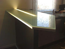enameled tempered glass panel (translucent)  Miroiterie RIGHETTI