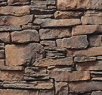 engineered stone cladding for fa&ccedil;ade WALNUT  CULTURED STONE