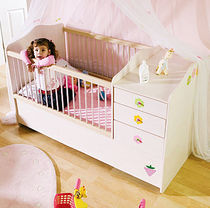 extendable baby bed (girls) BABY FLOWER Cilek AS